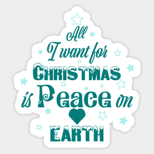 All I want for Christmas Sticker